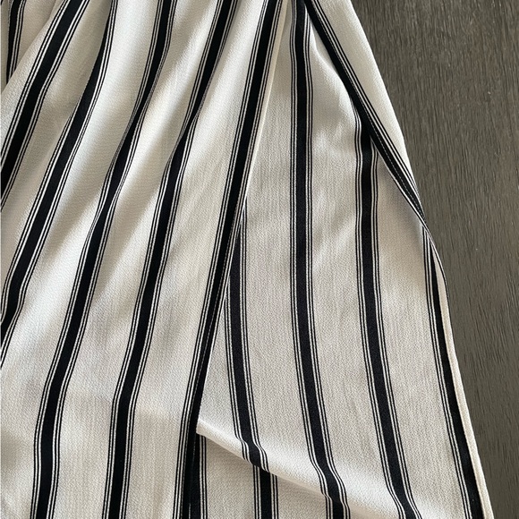 White and Black strapless top and pant set - Picture 7 of 10